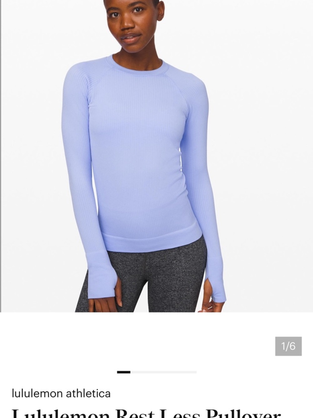 Lululemon rest less long sleeve